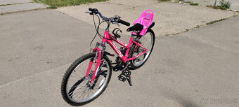 bicykel Ammaco Sienna 24″ so sedačkou pre bábiky, ako nový - 4