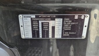 Prodám SCANIA S500 N323 NGS TOP LINE EURO 6 - 4
