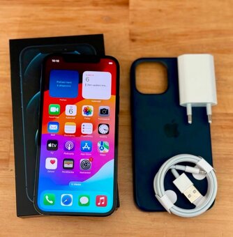 iPhone 12 Pro Pacific Blue BATERIE 100% TOP - 4