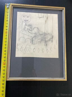 Starý obrázek za sklem - 4