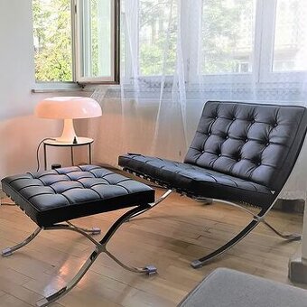 Kožené kreslo barcelona design Barcelona replika - 4