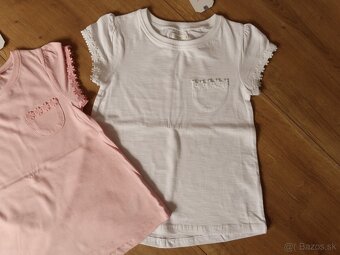 3x dievčenské tričko krátky rukáv NEXT 122 (6-7r.) - 4