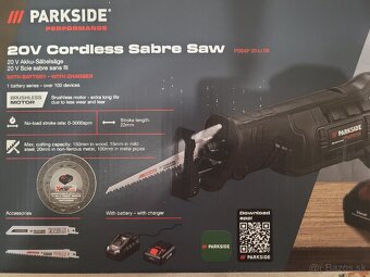 NOVÁ Parkside Performance Chvostová Píla PSSAP D5 sada - 4