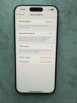 Iphone 15 pro 128gb biely - 4