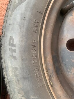 Zimne pneu 165/70 R14 na diskoch - 4