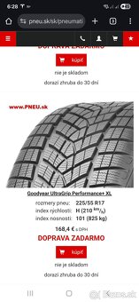 BMW disky ako nove 17" original so zimnými pneu 225/55 R17 - 4