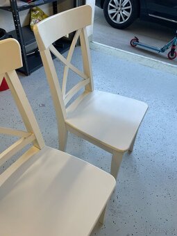 Predám 2 alebo 3 kusy biele stoličky IKEA - 4
