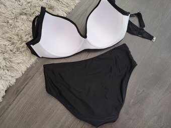 Vystužené čierne plavky pre plnoštíhle 2XL-5XL - 4