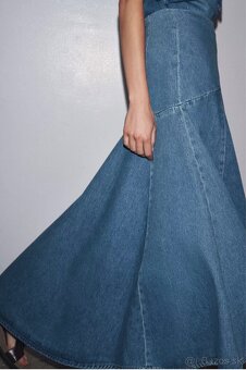 Rifľová sukňa ZARA nová - 4