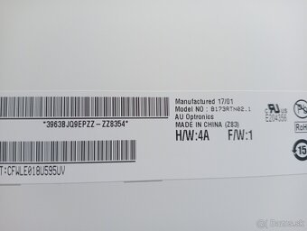 predám 17,3" LED SLIM displej 30pin eDP - B173RTN02 - 4