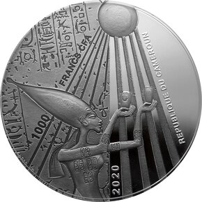 Strieborná kolorovaná minca Egyptský Anch 1 Oz 2020 Proof - 4