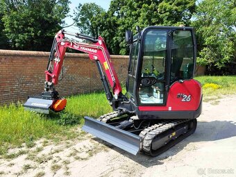 minibager Yanmar SV26 rýpadlo + mulčovač CANGINI mulcher - 4