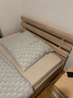 2x posteľ, rozmer 120/200 + rošty a 2-ročne matrace - 4