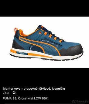Pracovné topánky PUMA , S3, skvelá CENA TOP - 4