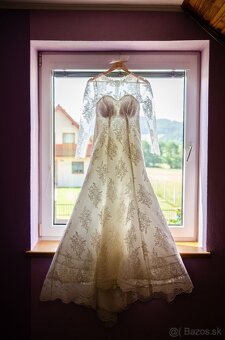 Svadobné šaty na mieru s 2m závojom – variabilné, elegantné, - 4