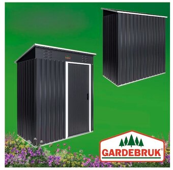 Záhradný domček A0 182 x 165 x 85 cm antracit - 4