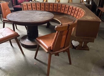 Štýlová Rohová drevená lavica - 4