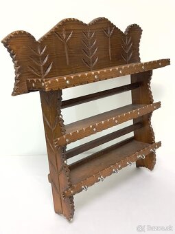 Masívna drevená polička - 4