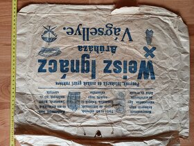 Stará reklamná nákupná taška Weisz Ignácz - 4