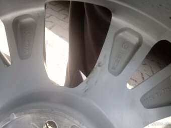 MAZDA 18" 5x114,3 Snímače TPMS ORIG.HLINÍKOVÉ DISKY+KIA, - 4