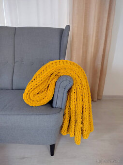 xxl pletena deka slnecnica 160x200 - 4