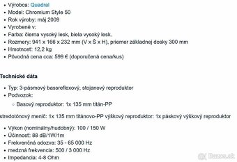 Quadral Chromium Style 50 / AKCIA - 4