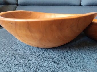Drevené servírovacie misy, priem. 30 cm - 4