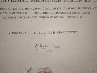 Univerzitný diplom menom Franca Jozefa I. - 4
