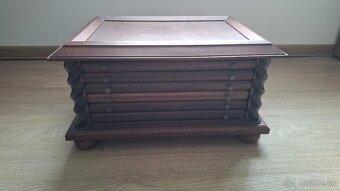 Drevená kazeta na 100 ks mincí - 4