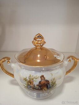 PORCELÁNOVÁ SOUPRAVA silně zlaceno - 4