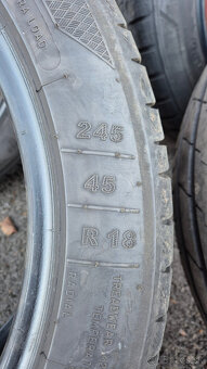 Predám letné pneumatiky 245/45 R18 – 4 ks - 4
