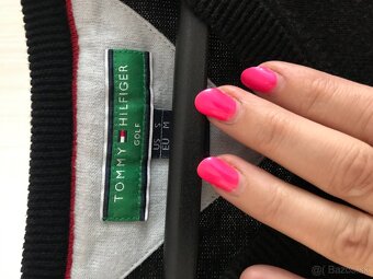 TOMMY HILFIGER originál kolekcia golf pánska vesticka L - 4