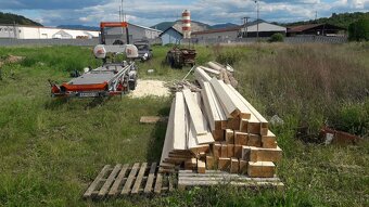 Porez guľatiny - mobilná pásová píla / mobilný gater - 4