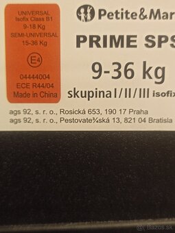 Autosedačka Petite Mars 9-36kg - 4