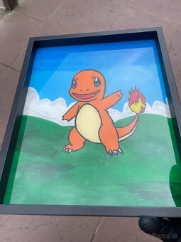 obraz Charmander, sklo - 4