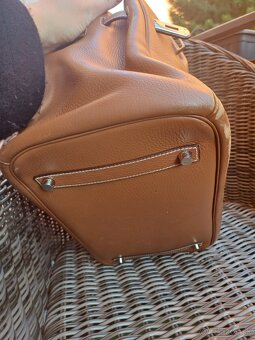 Hermés Birkin hnedá kožená kabela taška - 4