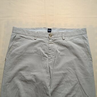 Hugo Boss béžové plátené nohavice chino pants W34 L32 - 4