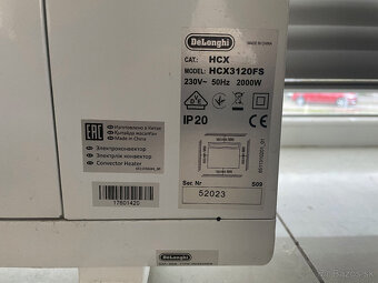 Teplovzdušný konvektor DE LONGHI HCX3120FS (Ohrievač) - 4