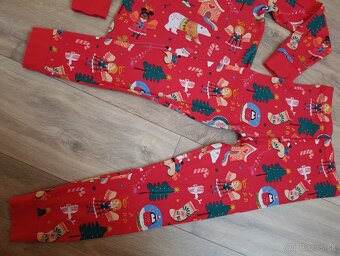 Vianočné pyzamo veľ.134 - 4