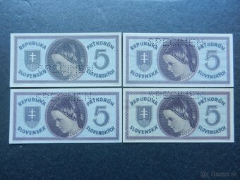 Bankovky slovenský štát nep. a perf. 6 - 4