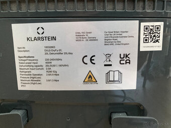 Odvlhčovač Klarstein DryFy 20 - 4