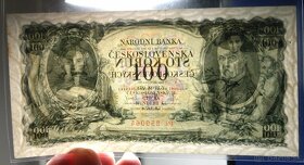 Bankovky ČSR - 100 Kčs 1931 séria Pc CHYBOTLAČ - 4