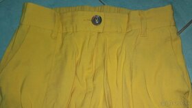 Elegantné krásne žlté nohavice - 4