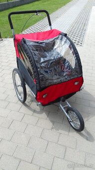 Príves za bicykel pre deti - dvojmiestny - 4