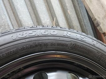 Originálna zimná sada VW - 5x100 r15 + Semperit 185/60 r15 - 4