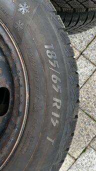 185/65/R15 zimne pneu + disky - 4