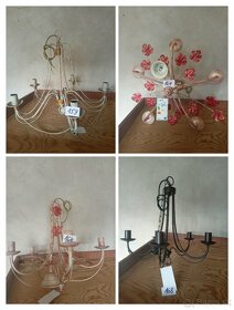 Predam pät ramenne kovove lustre - 4