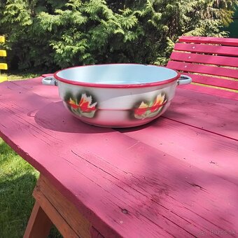 Smaltovane nádoby,riady... - 4