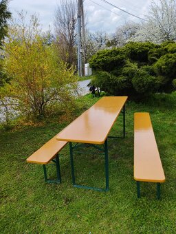 Pivný set záhradné sedenie na prenajom skladacie stoličky - 4