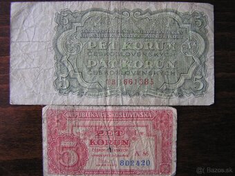 ČESKOSLOVENSKÉ BANKOVKY:1945-1961 - 4